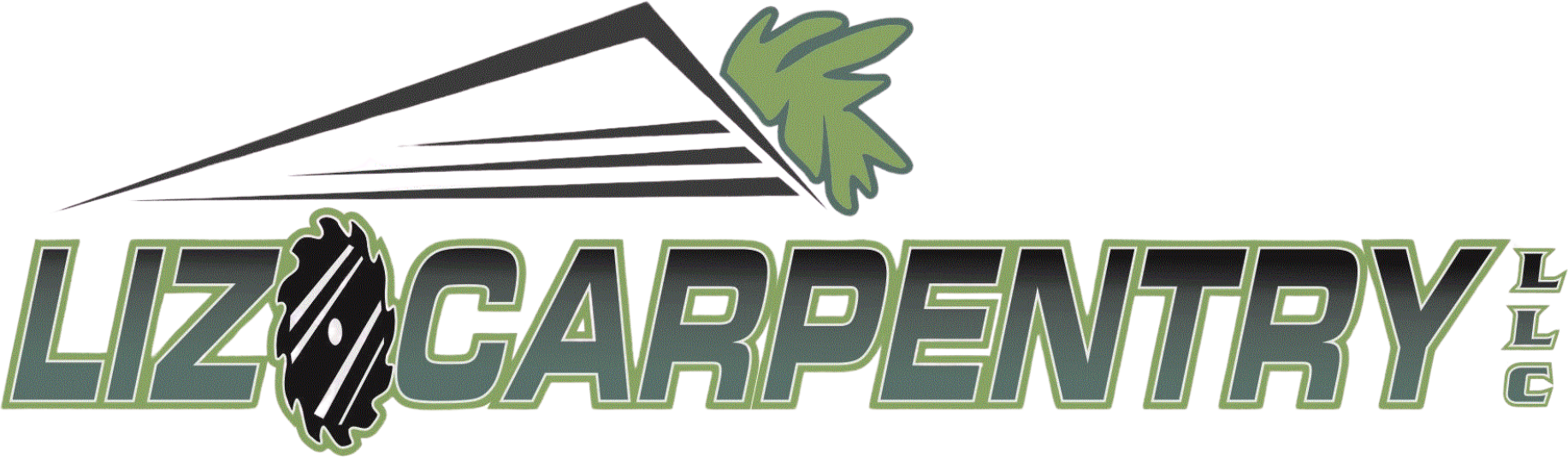 A logo for liz carpenter 's with a leaf on it