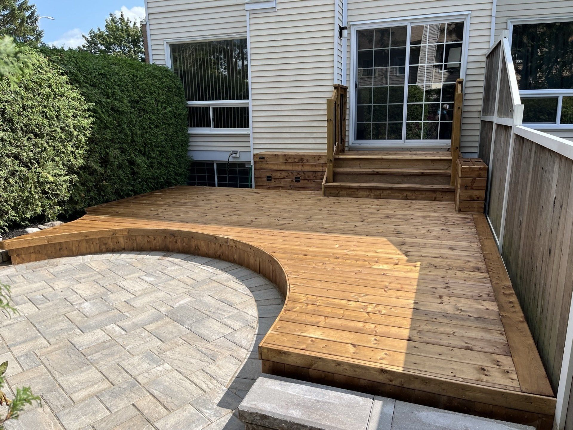 Stained Deck - Cedar Natural