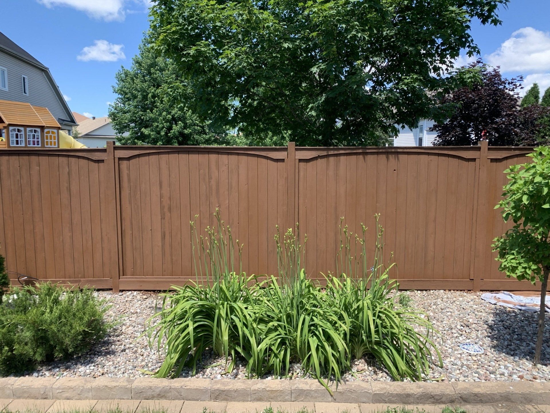 A Painted / Stained Fence