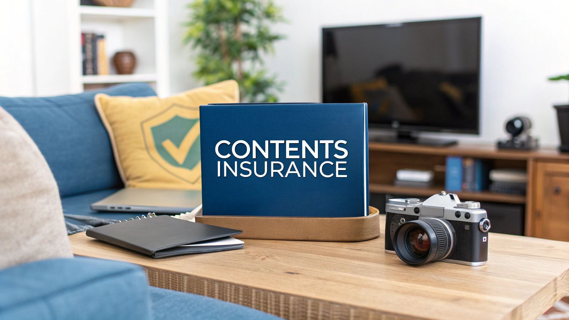 Blue sign that reads