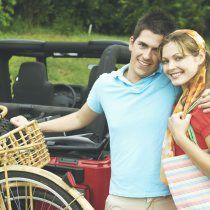 Smiling Couple with Recreational Vehicle -  RV Insurance Provider in Vinton, VA