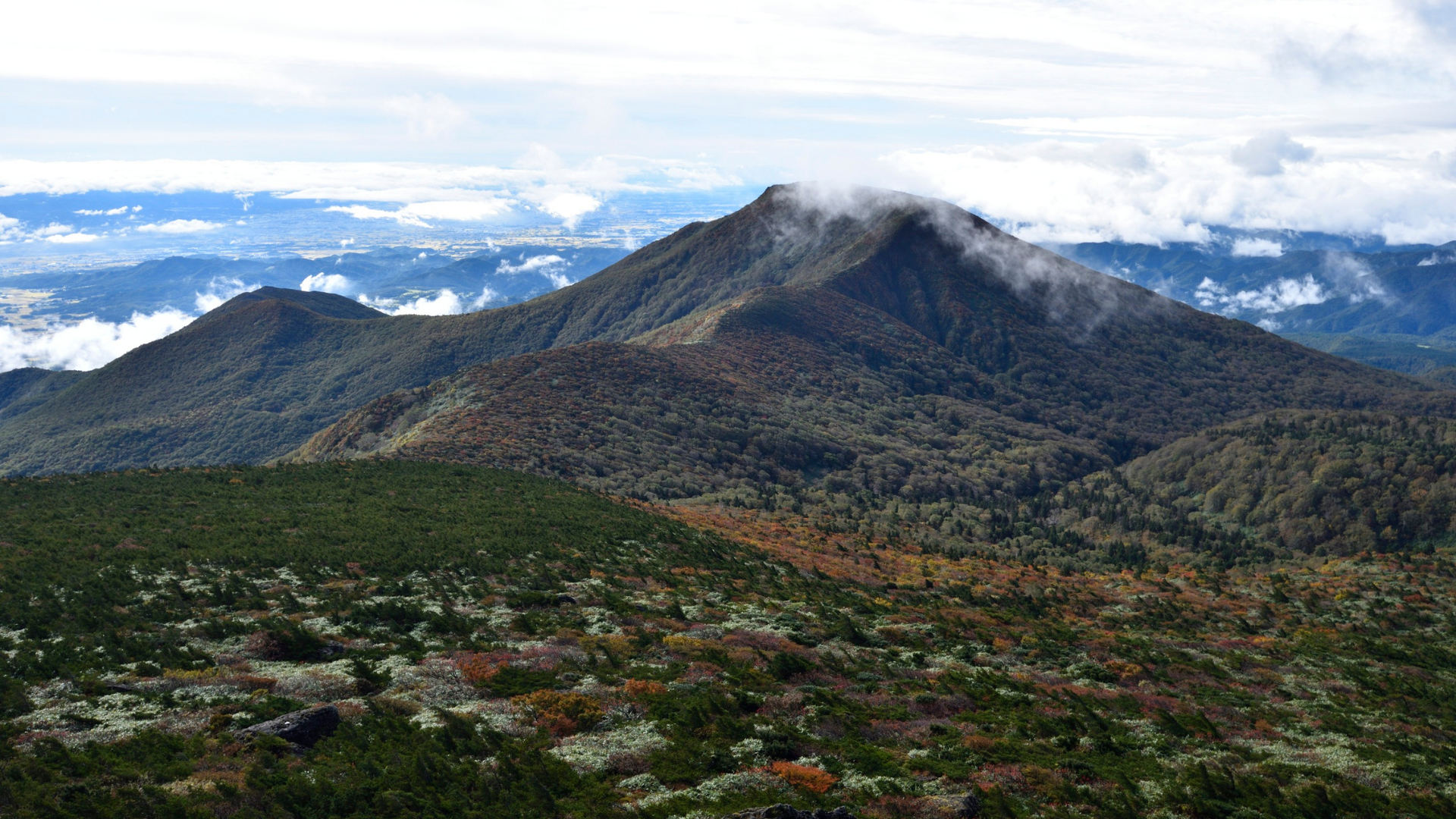Steep mountains in the Ouachita Mountains in the USA.