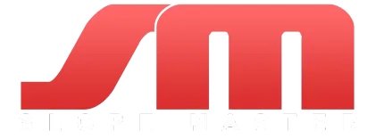 Red logo with the letters SM.