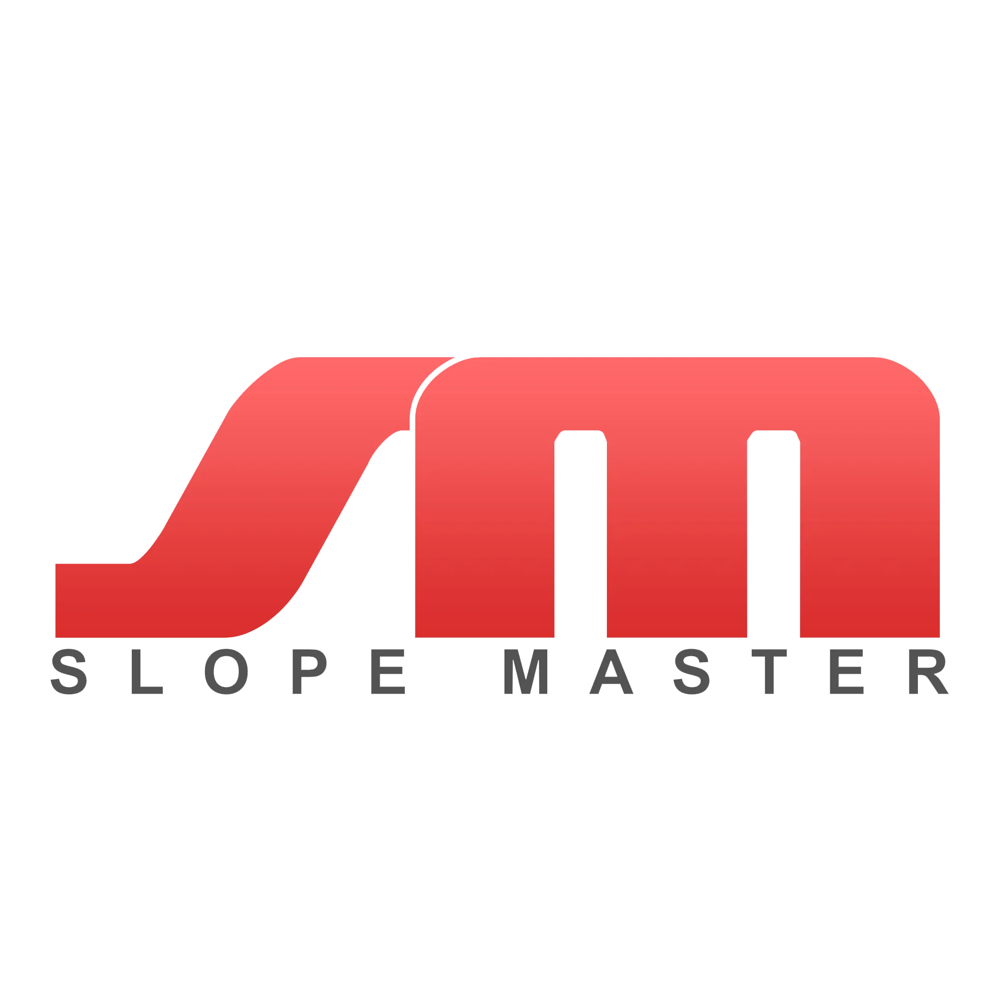 Red Slope Master logo with stylized red letters and gray text on a white background