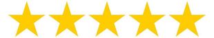 Five gold stars in a row.