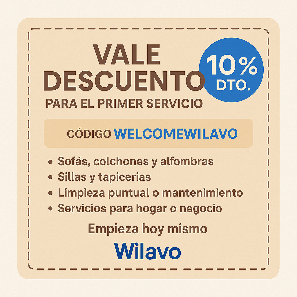 Vale descuento WILAVO.