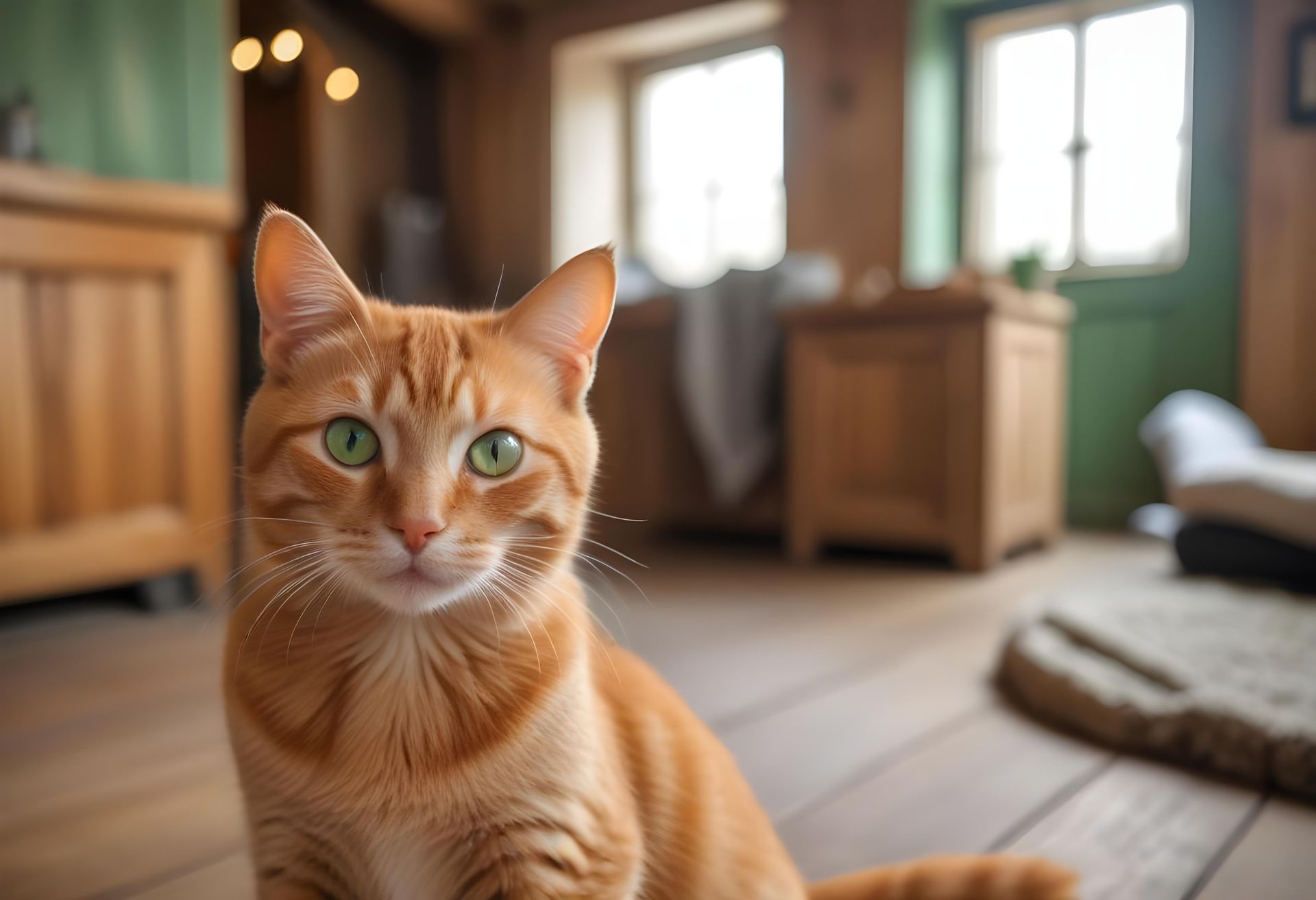 Ventajas de vivir con un gato. Gato mirando a la camara.
