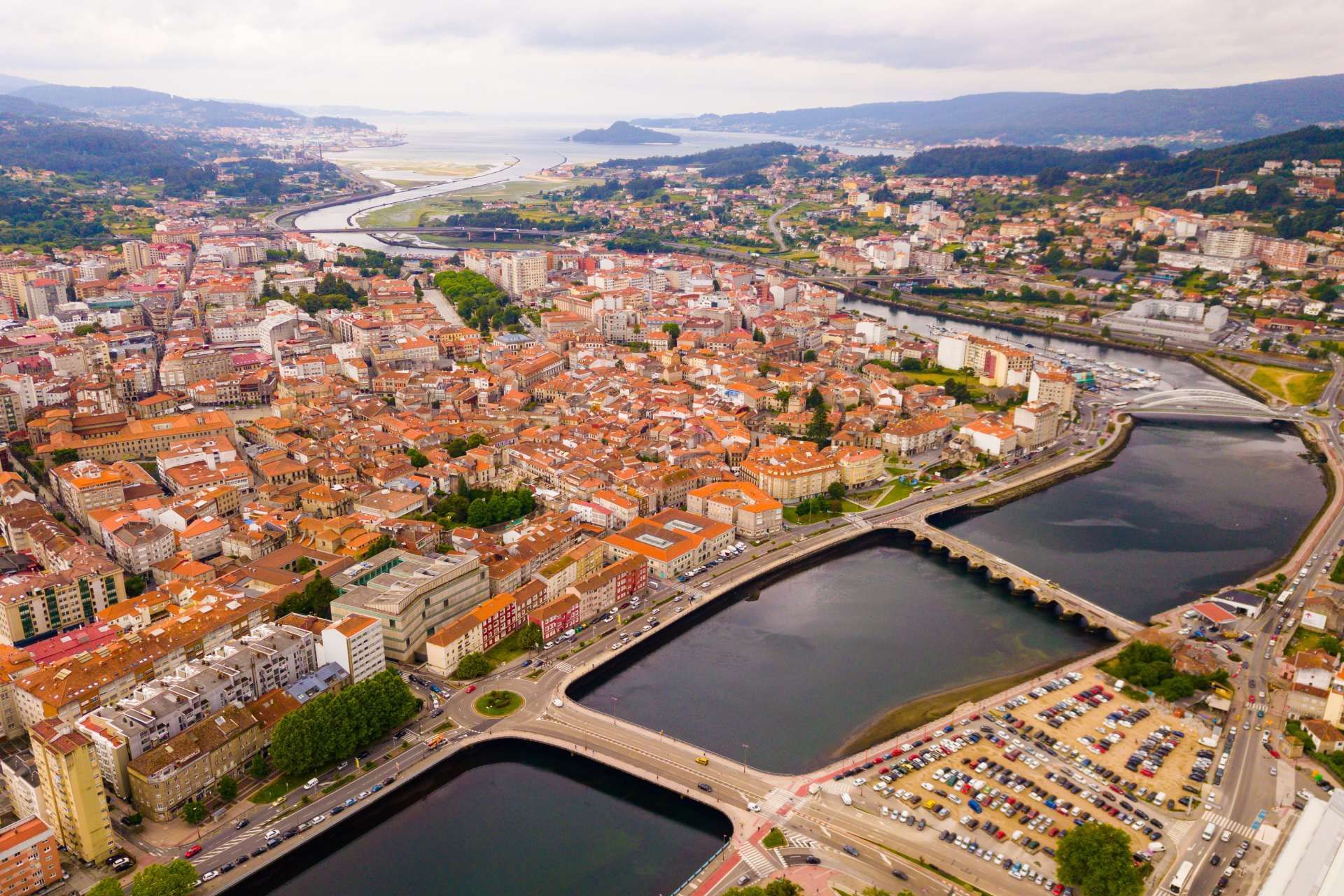Vista panoramica de Pontevedra