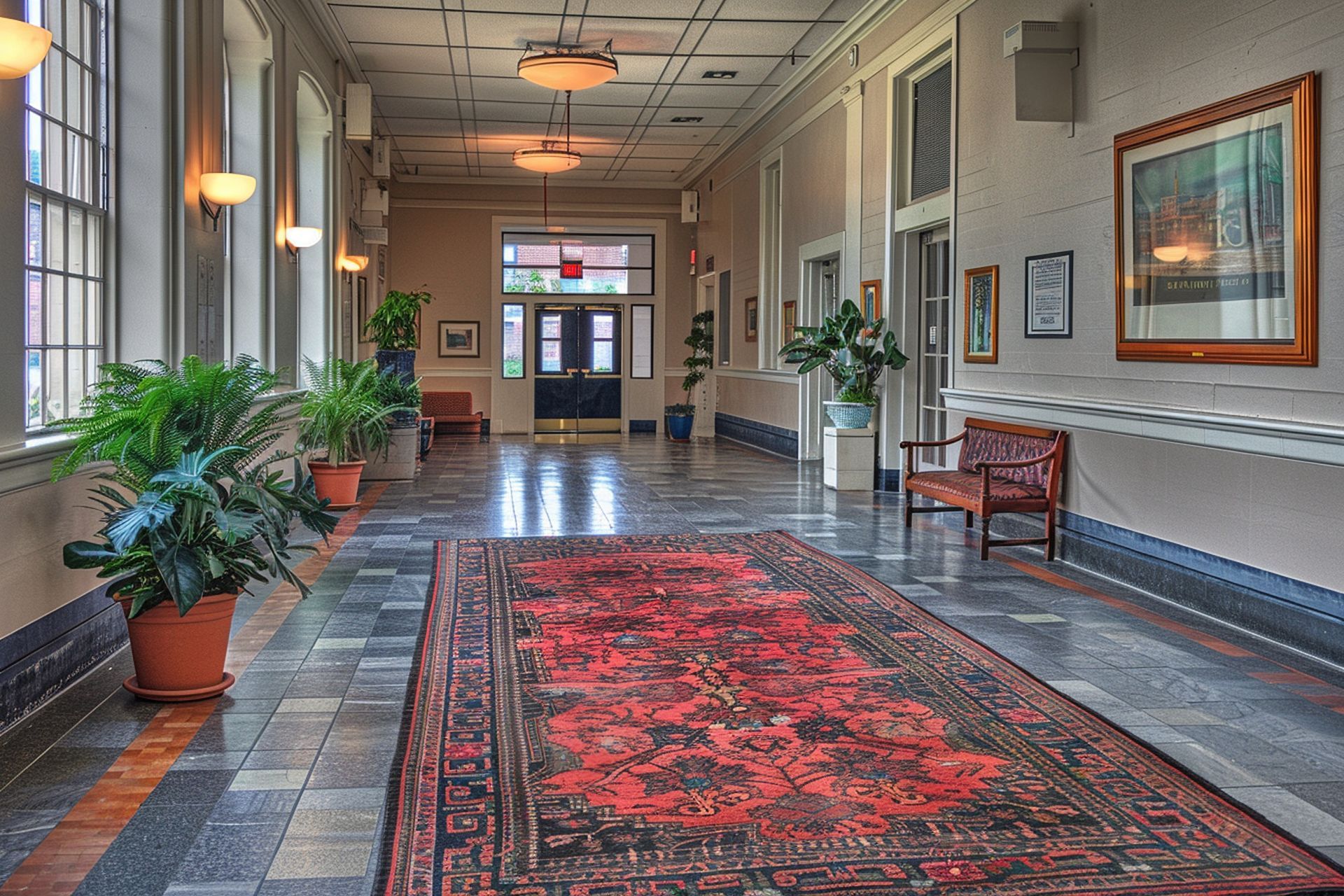 Cuidado de alfombras en lugares publicos Alfombras en lugares públicos