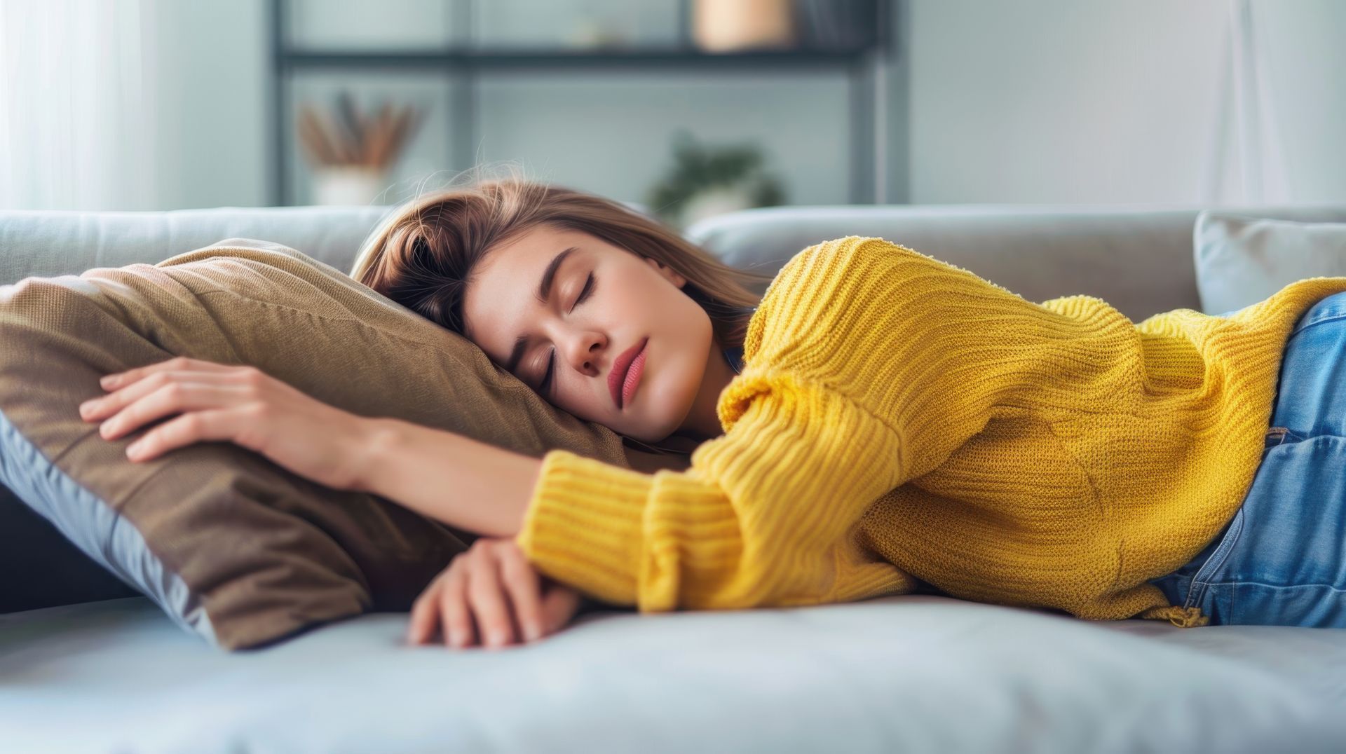 El sofa como cama improvisada El sofa como lugar de descanso