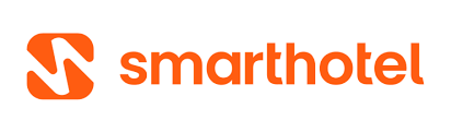 The smarthotel logo is orange and white on a white background.