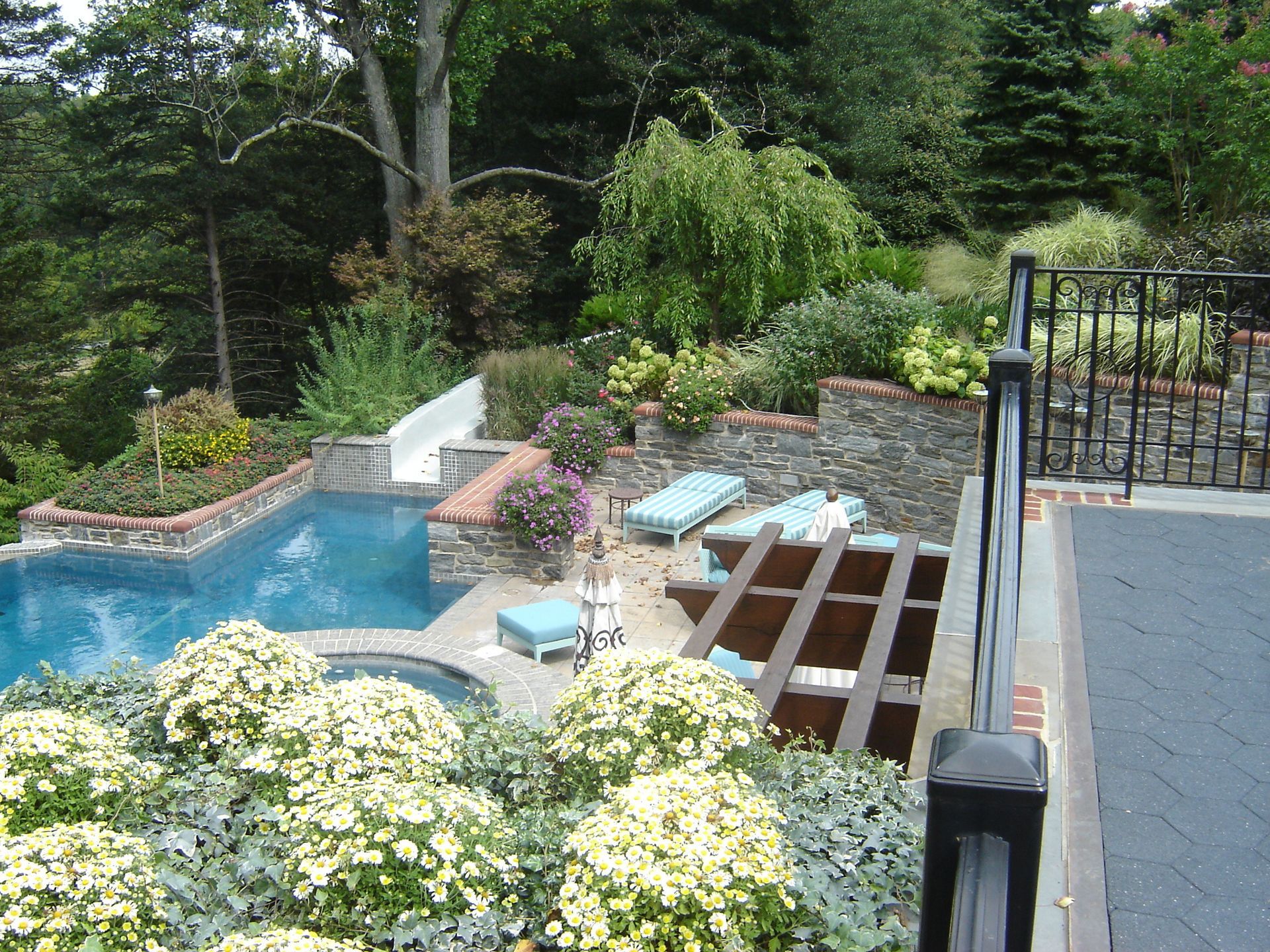 A Pool Surrounded by Trees and Bushes — Kennett Square, PA — Classic Lawns