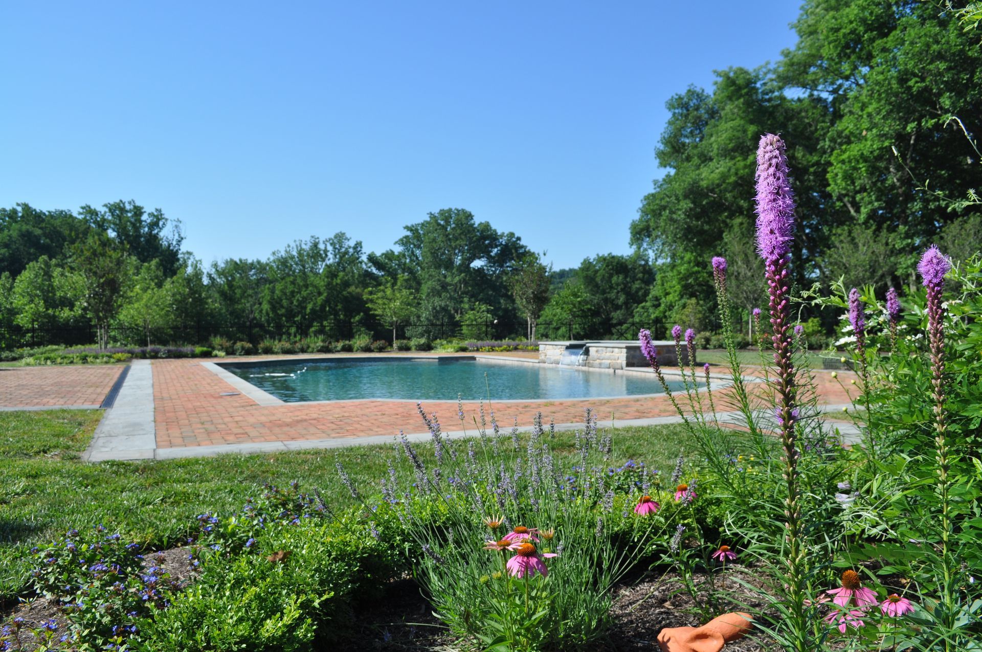 A Pool in a Backyard — Kennett Square, PA — Classic Lawns