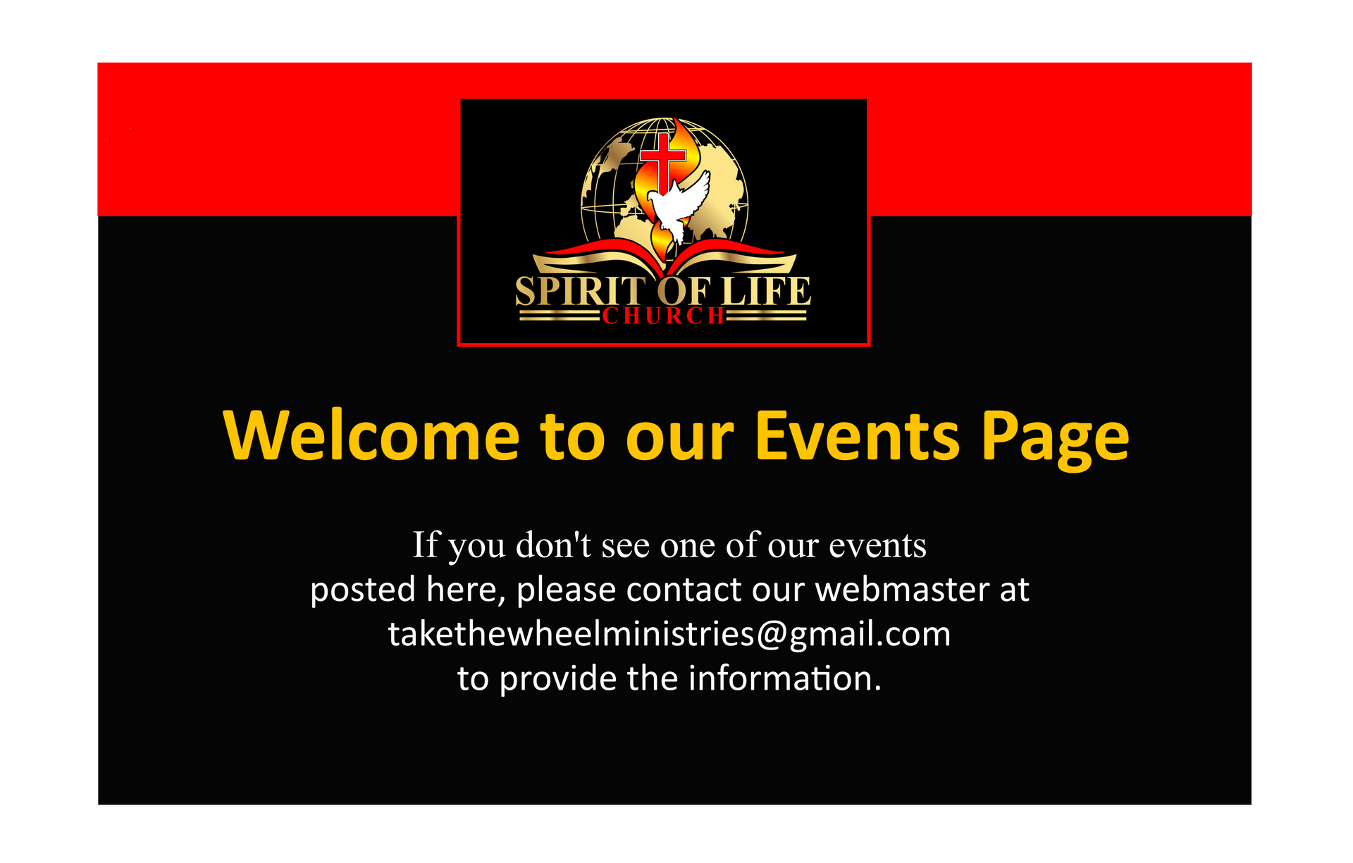 Welcome to our Events Page