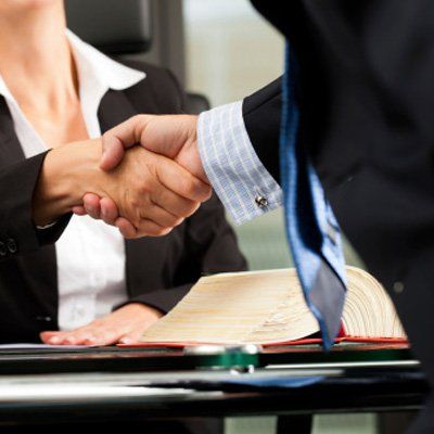 Lawyer Handshake to Client- Family Law in Kennebunk, ME
