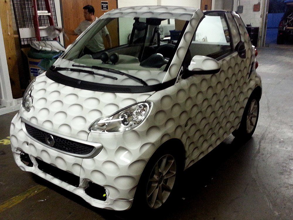 golf ball car decal
