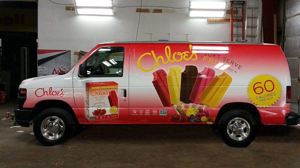 Chloe's ice cream van decal