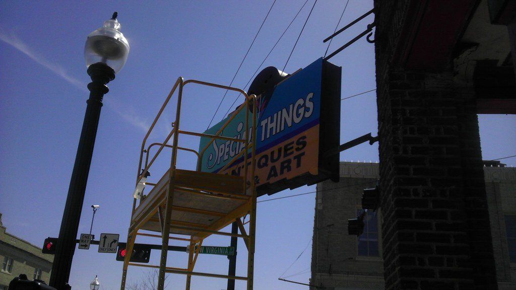 special things art sign installation
