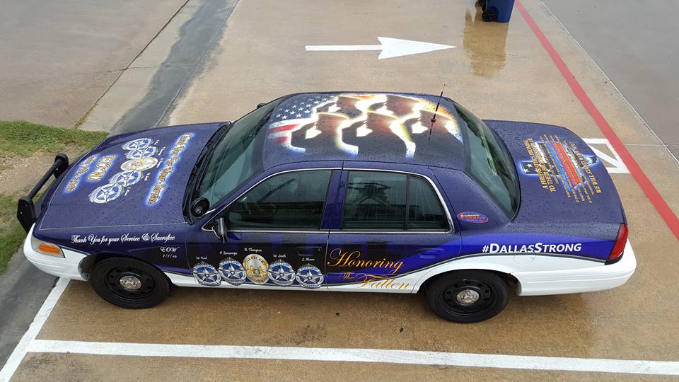 US military top car decal