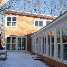 Modern House with Brick Wall — New York, NY — Carlos Brillembourg Architects