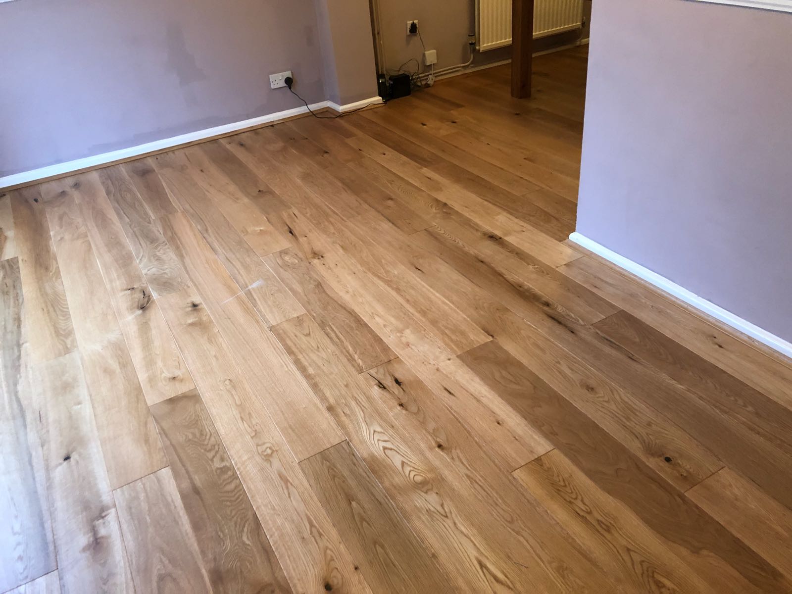 Engineered oak floor fitted in Theale