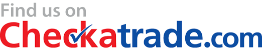 A logo that says find us on checkatrade.com