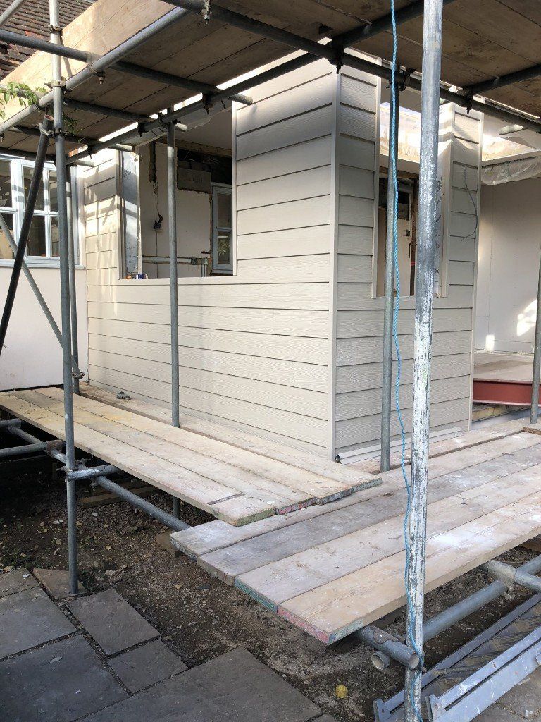 Wooden cladding on a home in Reading