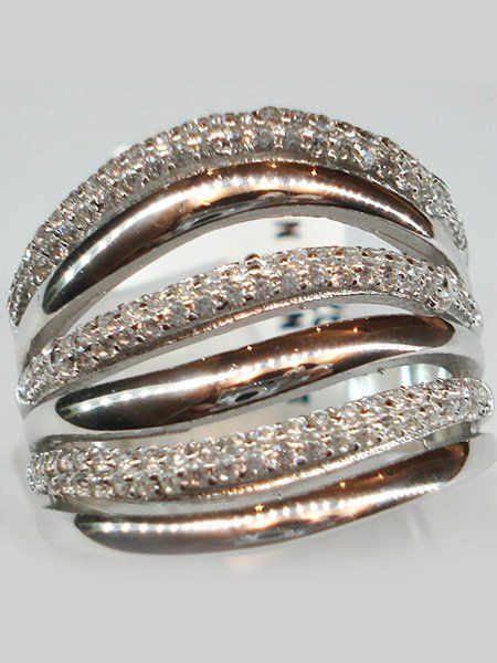 Anillo 6 hileras con cubics