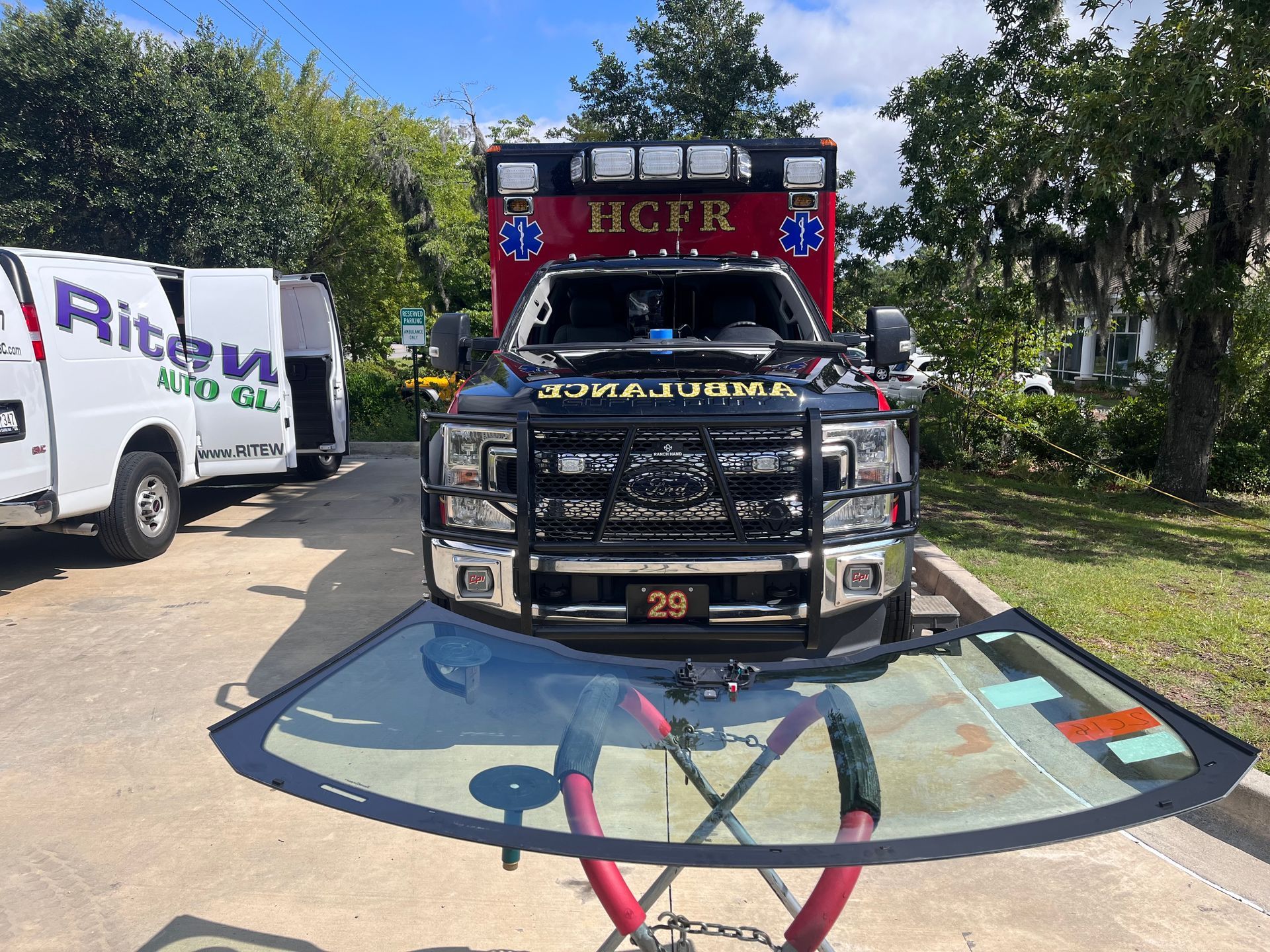 Fleet vehicle windshield replacement in Myrtle Beach, SC