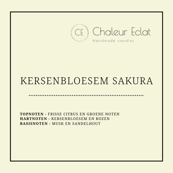Choclatebar waxmelt geur KERSENBLOESEM SAKURA