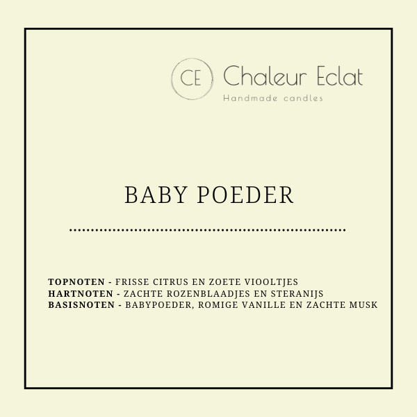 Choclatebar waxmelt geur BABY POEDER