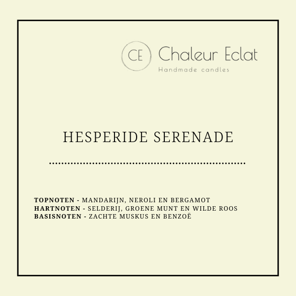 Choclatebar waxmelt geur HESPERIDE SERENADE