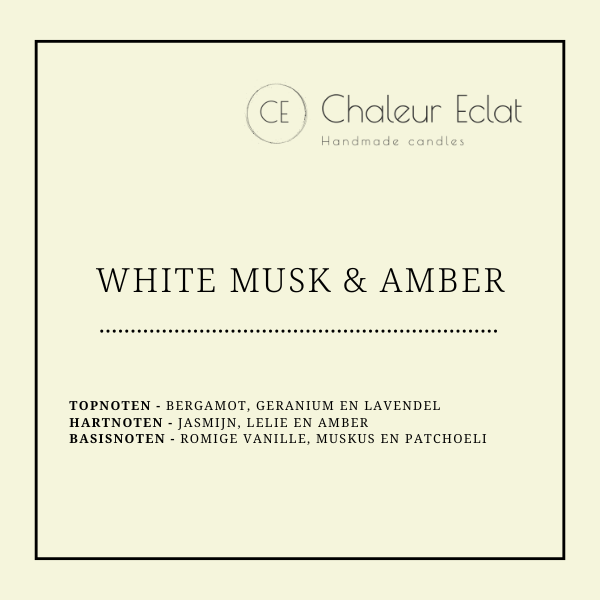 Choclatebar waxmelt geur WHITE MUSK & AMBER