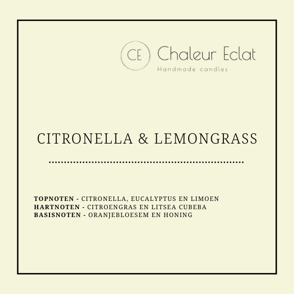 Choclatebar waxmelt geur CITRONELLA & LEMONGRASS (INSECTEN WEEREND)
