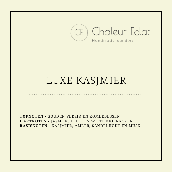 Choclatebar waxmelt geur LUXE KASJMIER
