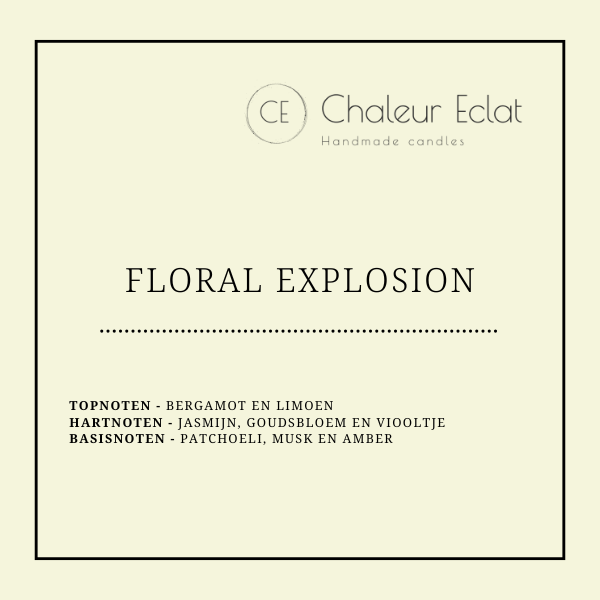 Choclatebar waxmelt geur FLORAL EXPLOSION