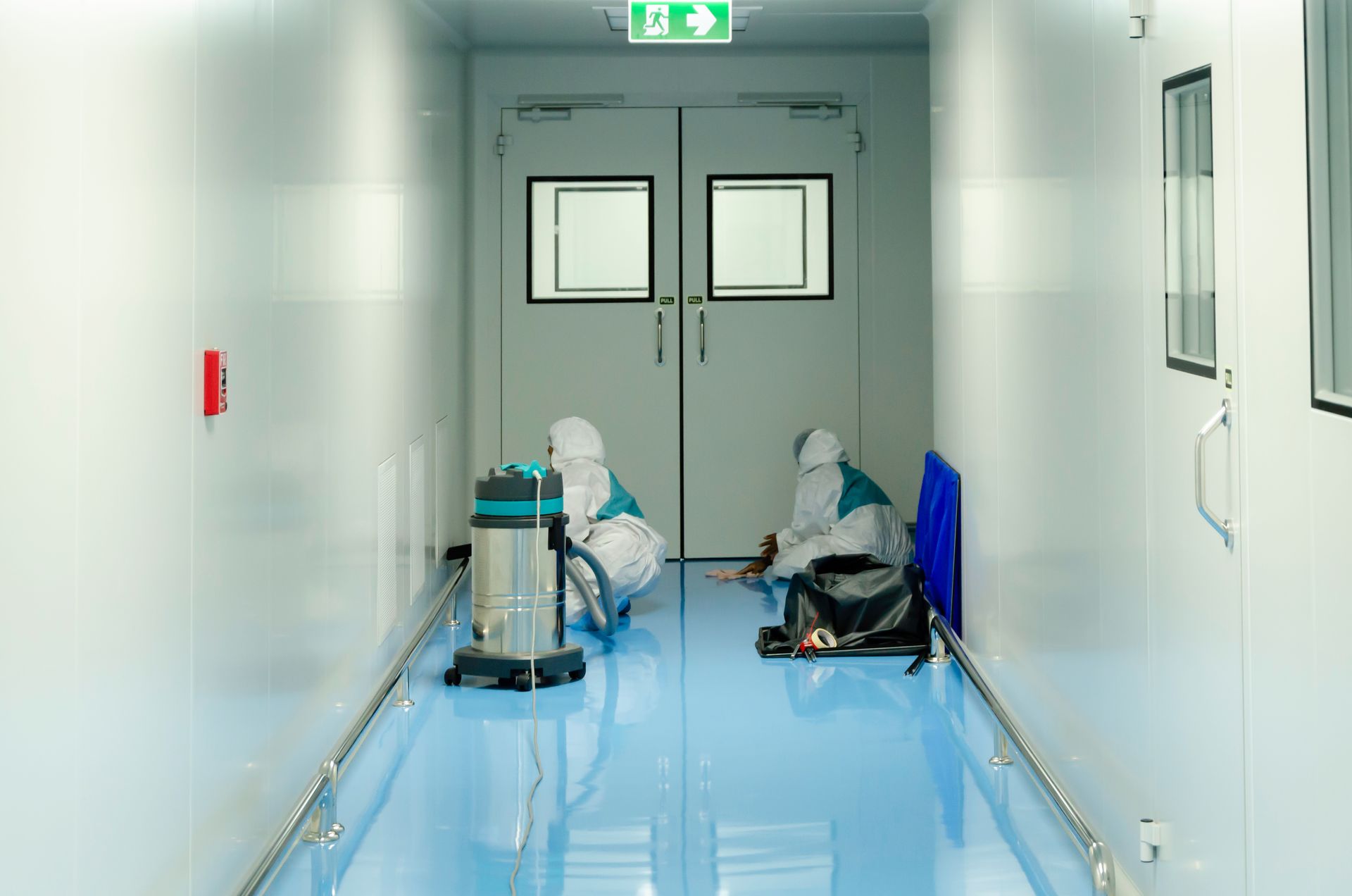 Infection control containment and air management during healthcare restoration