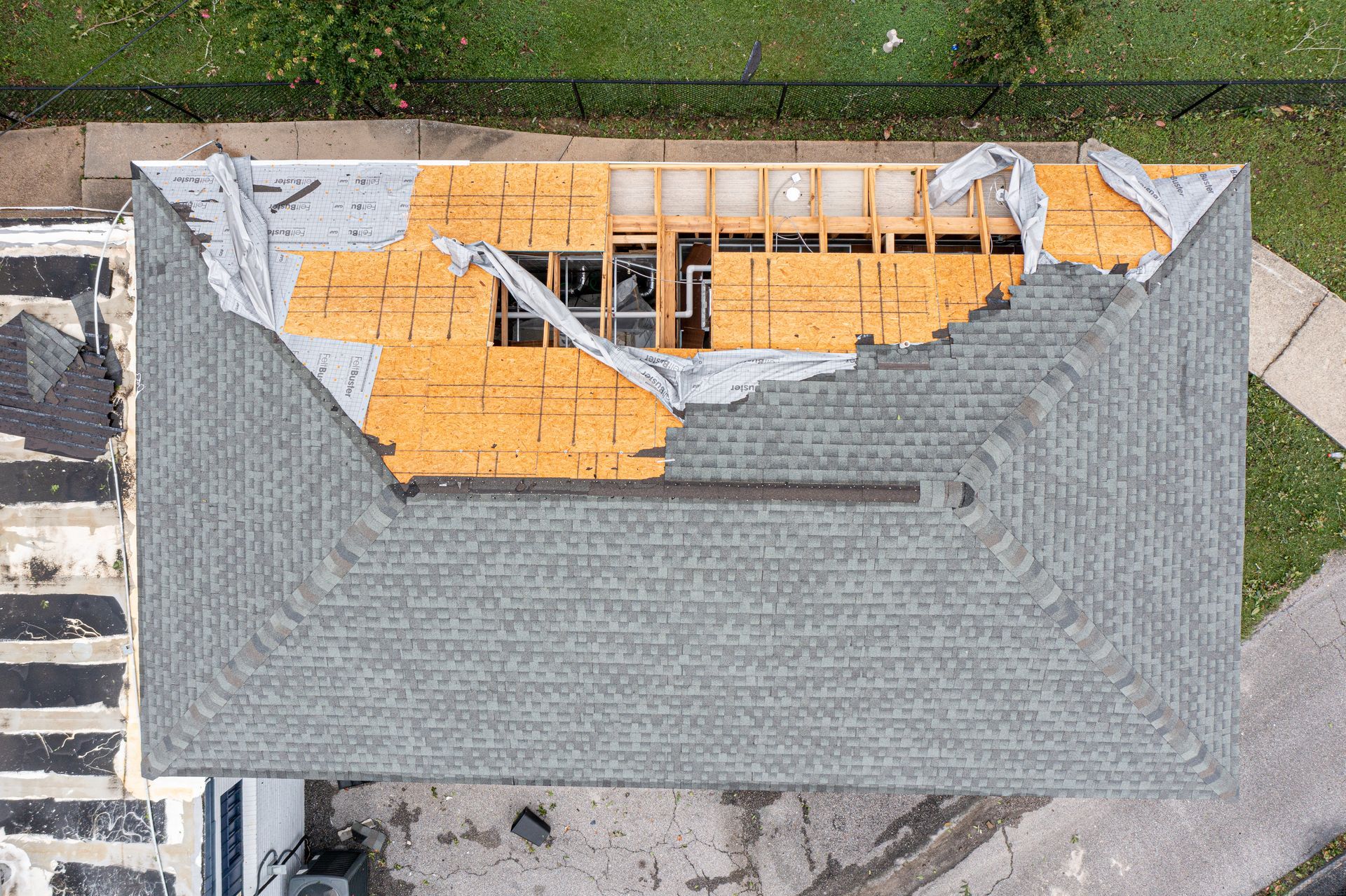 Roofing after property damage