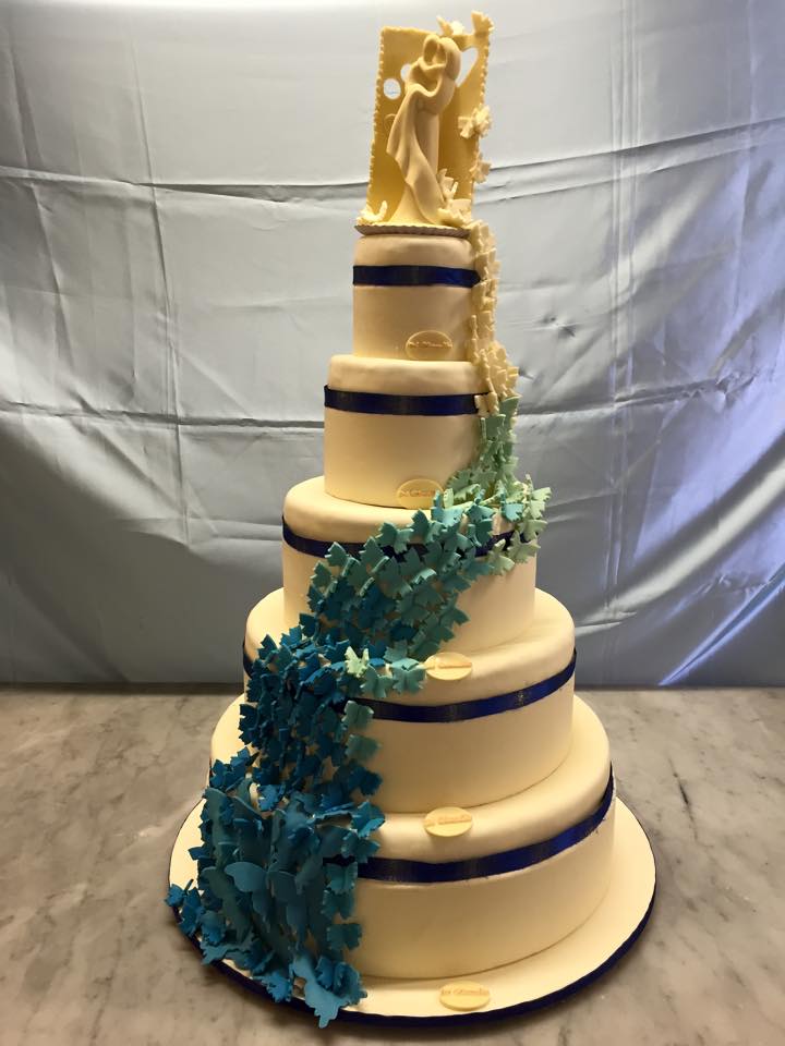torta matrimonio 5 piani
