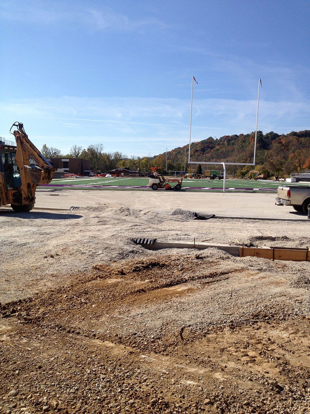 Football Field Construction - Earthmoving in Chesapeake, Ohio