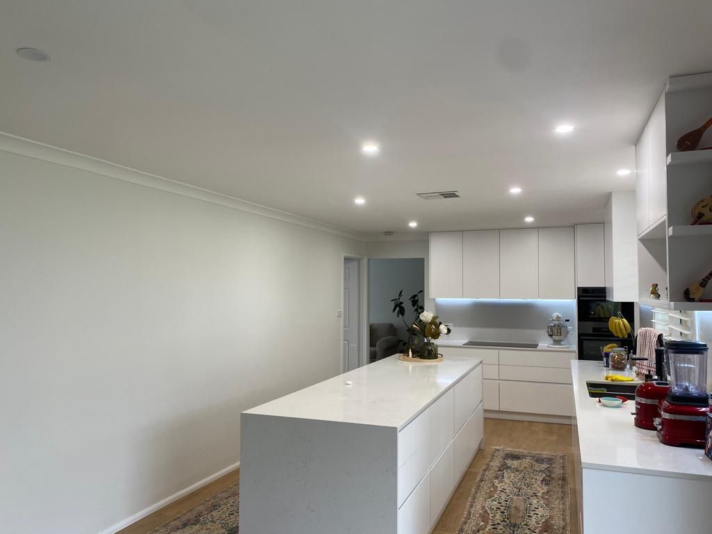 Kitchen With White Cabinets — Liverpool, NSW — Opal Painters Pty Ltd