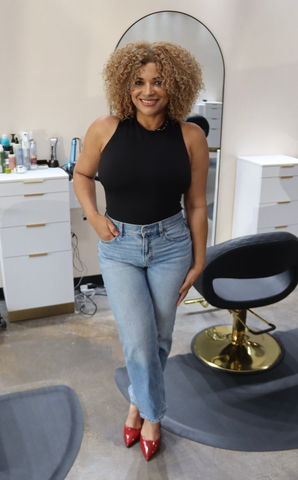 Isabel Hernandez, a hair stylist at Revive Hair Salon in Jacksonville, NC.