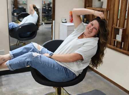 Nicole Partridge, a hair stylist at Revive Hair Salon in Jacksonville, NC.