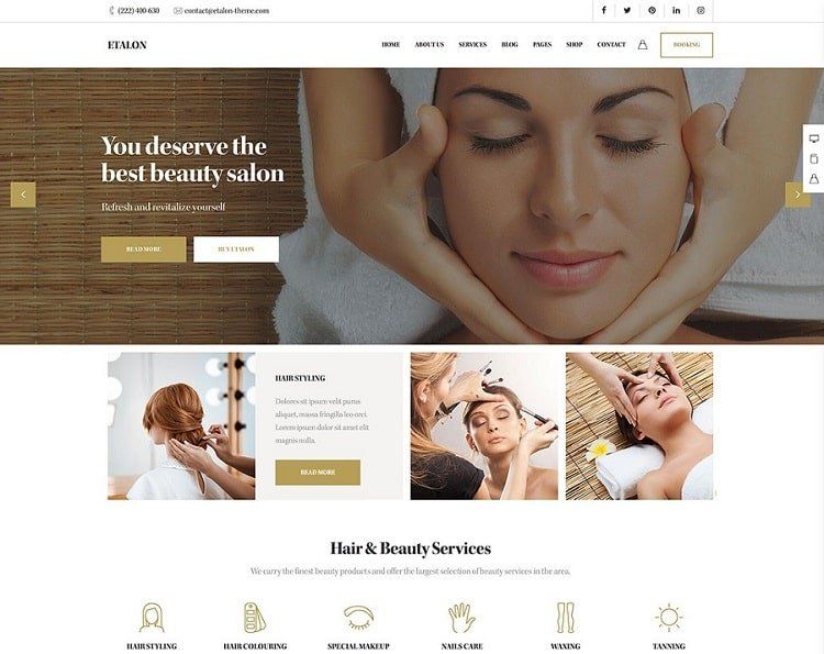 Here is why to choose a custom website for your beauty salon space