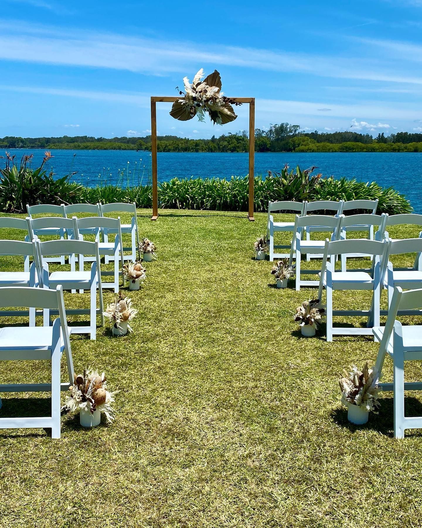 Timber Arbour with Americana Chairs