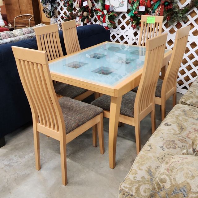 used dining room table with 6 chairs