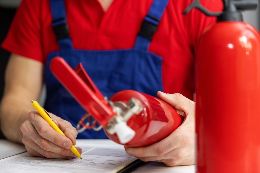 Checking Small Fire Extinguishers — Fire Safety in Grafton, NSW