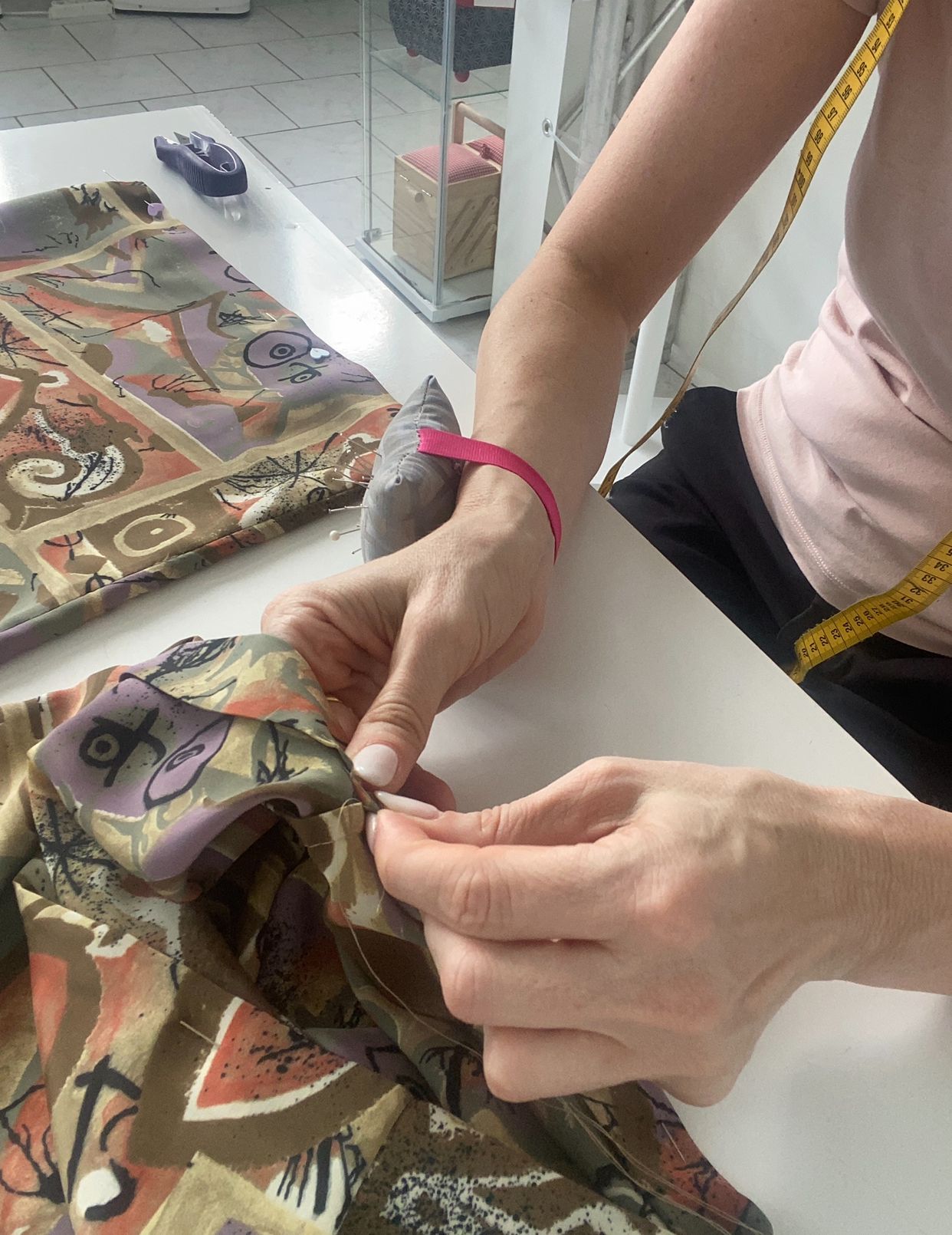 pantaloni realizzati a mano