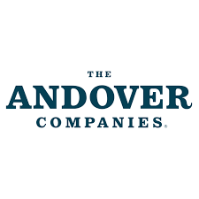 The Andover Companies logo featuring dark blue serif text on a white background.