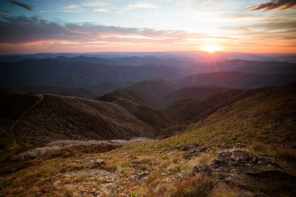 The Sun is Setting Over the Mountains in the Distance — Shepparton Radiators & Windscreens in Mansfield, VIC